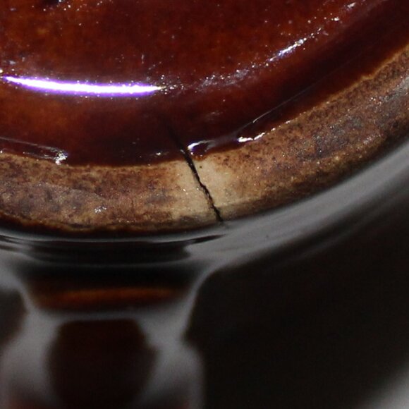 Vintage Hull Pottery Brown Drip Mug - Picture 8 of 9